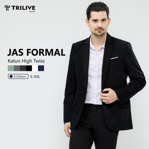 TRILIVE - Jas Formal Pria Dewasa Slimfit Untuk Acara Formal / Casual